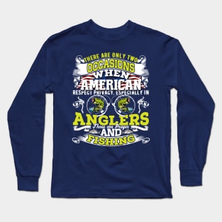 Fishing T-Shirt For Special American Occasion Long Sleeve T-Shirt